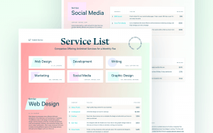 Digital marketing service lists